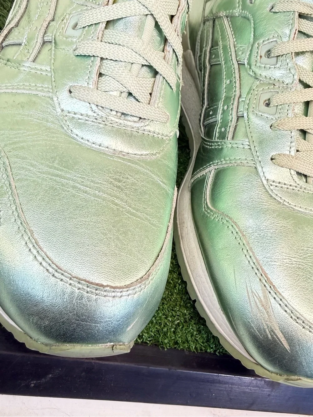Asics shiny metallic